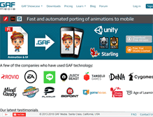 Tablet Screenshot of gafmedia.com